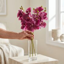 Článok Umelé orchidey fialové umelé kvety ako skutočné 56cm 3 ks