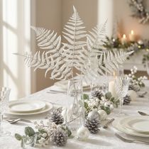 Článok Deco papraď umelá rastlina papraď list umelá papraď biela L78cm