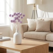 Článok Sušené kvety Craspedia pre modernú dekoráciu stola vo vašej domácnosti, 55 cm, 20 kusov