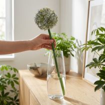 Článok Umelá kvitnúca vetvička cesnaku, realistický vzhľad, 90 cm