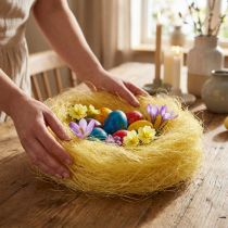Článok Sisalová tráva pre remeslá, remeselný materiál prírodný materiál žltá 300g