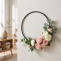 Článok Dekoratívny kovový krúžok, nástenná dekorácia, všestranný pre kreatívne DIY projekty, 20 cm, 4 kusy