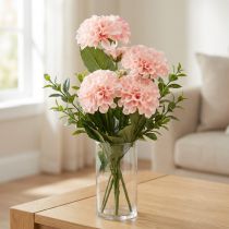 Článok Umelá Dahlia Umelé kvety Ružová s 5 kvetmi 50cm