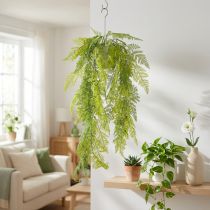 Článok Umelá závesná rastlina papraď, dekoratívny pútač do interiéru, moderné doplnky, 80 cm