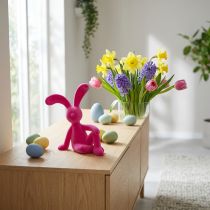 Článok Moderná dekoratívna figúrka králika do obývačky, veľkonočná dekorácia, 38 cm
