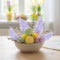 Článok Fialové perie Fluffy remeselné potreby jar 5-10cm 20g
