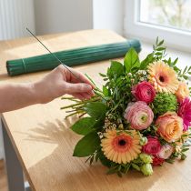 Článok Gerbera drôtený zásuvný drôt kvetinárstvo zelený 0,6/300mm 1kg