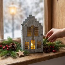 Článok Kovový držiak na čajové sviečky, domček na čajové sviečky, výška 25,5 cm