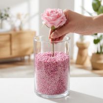 Článok Dekoračné granule ružové ozdobné kamienky 2mm - 3mm 2kg