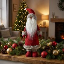 Článok Dekorácia Santa Claus stojaci Dekorácia figúrka Santa Claus Červená V41cm