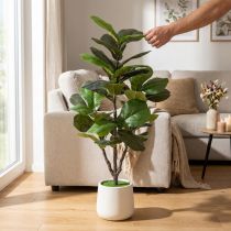Článok Umelý Ficus lyrata 120 cm dekoratívny do obývačky