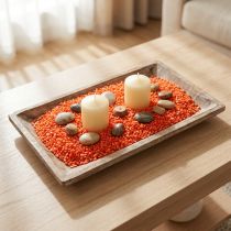 Článok Dekoračné granule oranžové dekoračné kamienky 2mm - 3mm 2kg