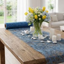 Článok Deco fleece Sizoweb® behúň na stôl modrý 30cm 5m