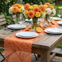 Článok Dekoratívny netkaný prestierací behúň, oranžový, šírka 23 cm, dĺžka 25 m