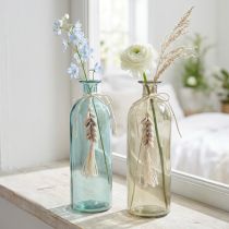 Článok Fľaše dekoratívna sklenená váza cowrie mušle námorné H26cm 2ks
