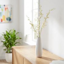 Článok Umelá orchidea vetvička krémové biele kvety L90cm 2ks