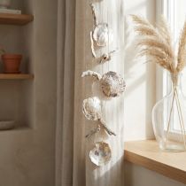 Článok Capiz Garland Mother of Pearl Shell Girlanda Driftwood L106cm