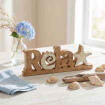 Článok Námorná stolová dekorácia “Relax” stojan z mangovníkového dreva 28×10cm