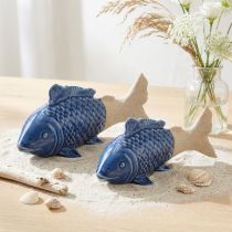 Článok Keramická dekorácia rybička Maritime Blue Béžová 20×8×8,5cm 2 ks