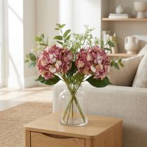Článok Umelá hortenzia veľká ružová mauve Ø15cm L58cm 2ks