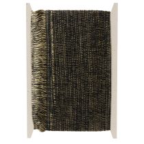 položky Čierno-zlatý strapcový lem 4 cm x 25 m - Ideálny na ozdobu vencov, smútočnej stuhy a vintage doplnkov.