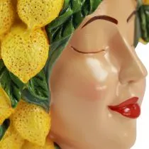 položky Žena poprsie kvetináč s citrónovou dekoráciou Stredomorská výška 21,5 cm
