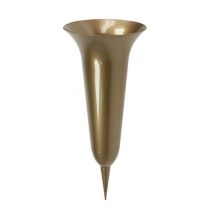 Náhrobná váza zlatá 40cm
