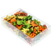 položky Ozdobná drevená dekorácia vtáčik a motýľ farebná 2cm 144 ks