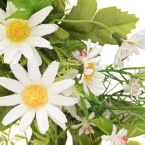 položky Daisy veniec Biela Zelená Umelá Ø28cm V9cm