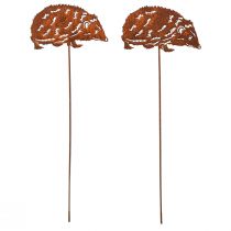 položky Záhradný kolík ježko kovová hrdza jeseň 15x8cm 4 ks