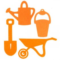 položky Záhradné náradie plsť oranžová 24 ks