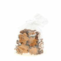 položky Vianočné ozdobné sušienky v tvare hviezdy, 24 kusov, slávnostná dekorácia stola, sušienky v tvare hviezdy, vzhľad práškového cukru, ozdobné hviezdy z polyresinu cca 6 cm