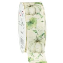 položky Darčeková stuha tekvicová stuha jesenne zelená 40mm 15m