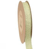 položky Darčeková stuha Papierová zelená stuha pletená 20mm 10m