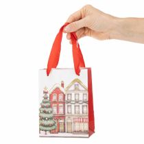 Článok Vianočné darčekové tašky s domčekmi a vianočným stromčekom 16cm 2ks