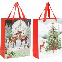 položky Darčekové tašky Vianočná darčeková taška jeleň 24×18cm 2ks