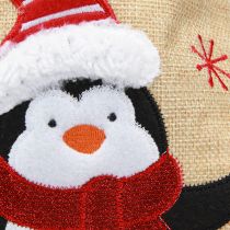 položky Darčekové vrecúška vianočné mikulášsky jutový vzhľad 20×23cm 3ks
