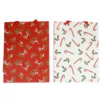 položky Darčekové tašky Vianočná darčeková taška darčeková taška 18×24×8cm 2ks