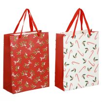 položky Darčekové tašky Vianočná veľká darčeková taška darčeková taška 26×32×10cm 2ks