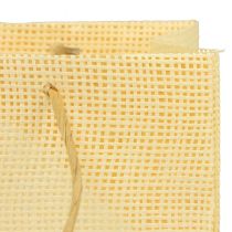 položky Darčekové vrecúška tkaný papier vanilka oranžová ružová 20×10×10cm 6ks
