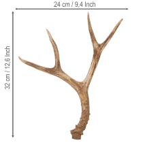 Článok Umelé parohy, realistické, rustikálne, 32 cm