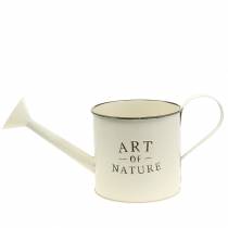 položky Vintage kvetináč/krhací kanvica, zinok, krémová, dekoratívna nádoba, Ø16,5 cm