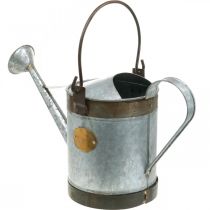 položky Dekoratívna kovová krhlica v retro dizajne, vintage závesný kvetináč 58x23x32cm, nostalgické vedro na rastliny