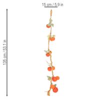 položky Girlanda z umelých paradajok, dekoratívna viniča, realistická dekorácia do obývačky, 135 cm