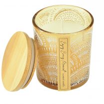 položky Vonné sviečky v sklenenom vrchnáku zo santalového dreva V8,5cm 3 ks