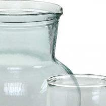 položky Sklenený džbán s pohármi na pitie, Nápojová súprava na servírovanie Namodralé číre V20 cm/11,5 cm 5 kusov