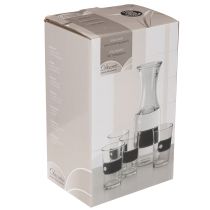 položky Sklenená karafa V27cm so 4 pohármi V11cm