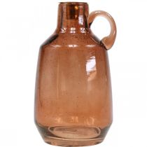 položky Svietnik sklenená tyč sviečka hnedá sklenená dekorácia V22cm