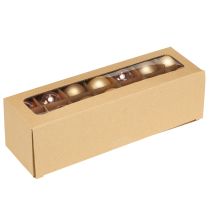 položky Sklenené gule Vianočné sklenené gule zlaté ružové Ø4cm 24 ks