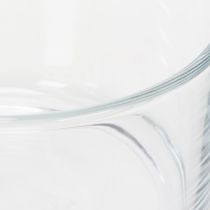 položky Miska z číreho skla, malá miska na všestranné sklenené dekorácie, kvety, sukulenty a sviečky, 13 cm